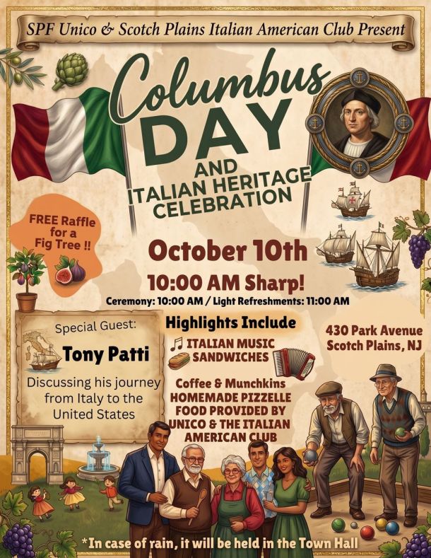 Columbus Day Event - Oct. 10